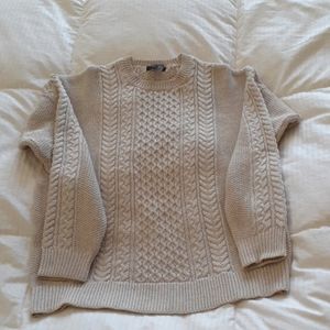 FISHERMAN KNIT SWEATER